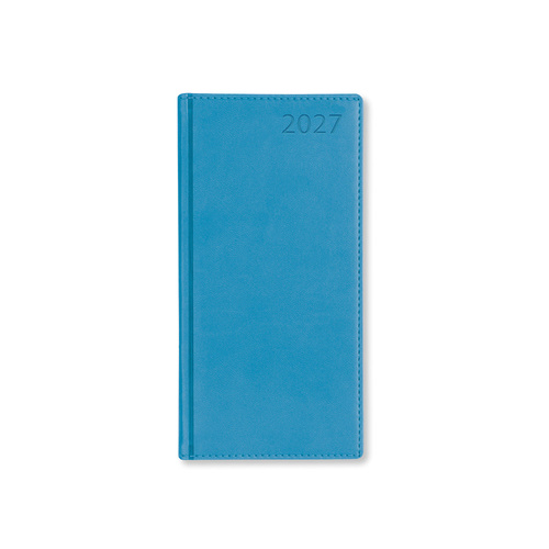 2027 Diary Letts of London Verona Slim Week to View Aqua, 27-081240