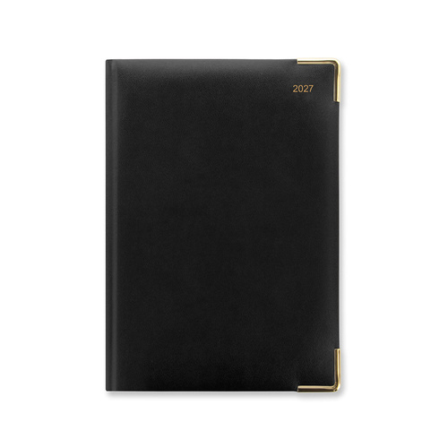2027 Diary Letts of London Classic A5 Week to View Vertical w/ Appointments Black, 27-C32XBK