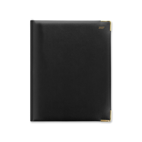2027 Diary Letts of London Classic Quarto Week to View Vertical w/ Appointments Black, 27-C32YIBK