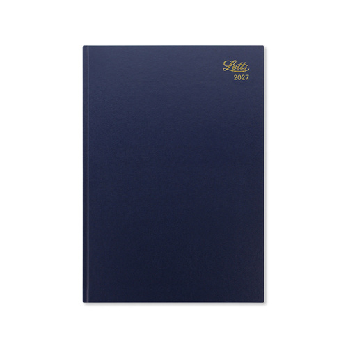 2027 Diary Letts of London Standard A4 Day to Page Blue, 27-T11ZBL