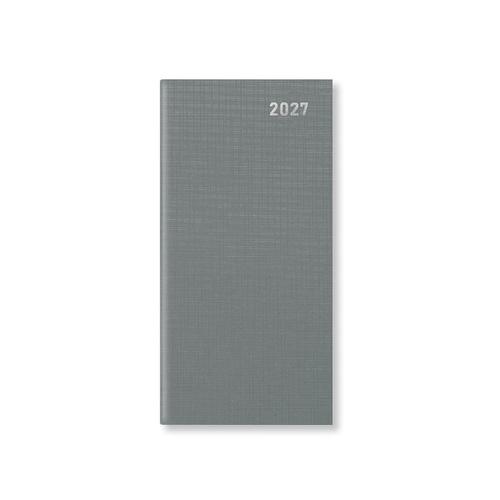 2027 Diary Letts of London Principal Slim Week to View Grey, 27-TP3SUGY