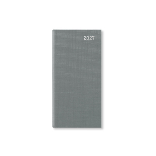 2027 Diary Letts of London Principal Slim Week to Page Grey, 27-TP7SGY