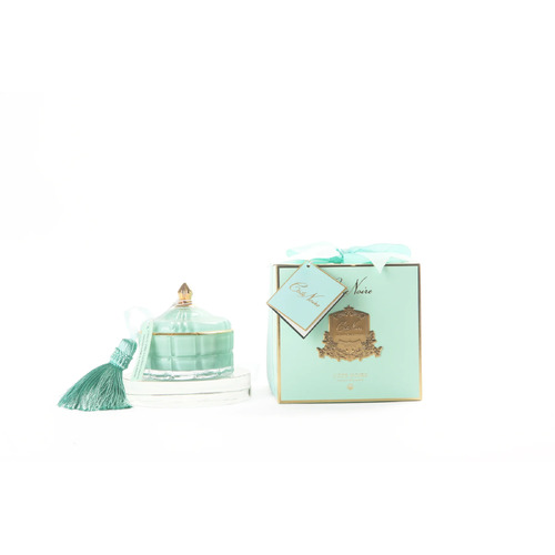 Cote Noire Art Deco Small Candle 200 g - Tiffany Blue & Gold Persian Lime GML45001