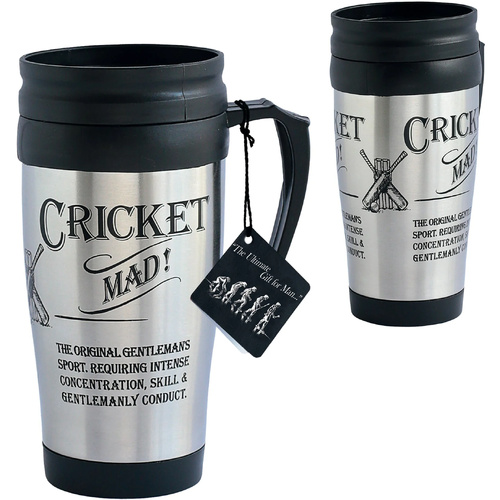 The Ultimate Gift for Man Travel Mug 16.5cm Cricket, Artisanau UGM8841