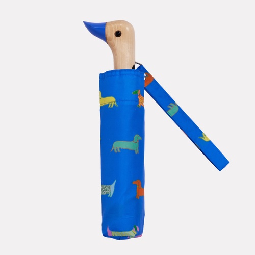 Original Duckhead Umbrella Compact 35cm Dogs in Blue, CP110