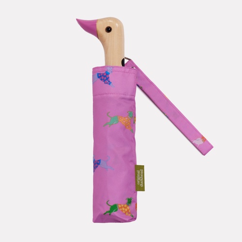 Original Duckhead Umbrella Compact 35cm Dogs in Pink, CP111