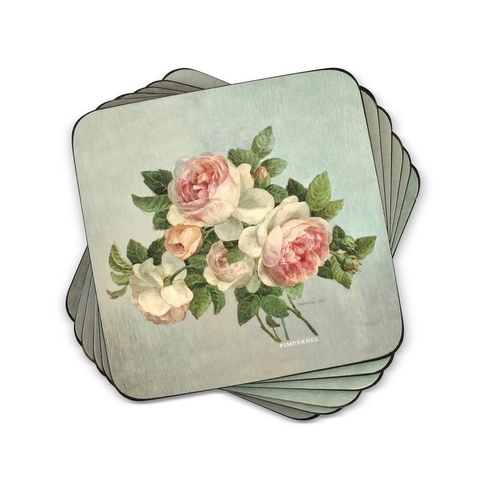 Pimpernel Portmeirion Coasters 10.5cm Antique Rose (Set of 6), X0010265543