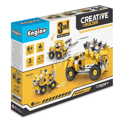 Engino Creative Builder Model Kit Machinery Series Tipper Truck 3-in-1, ENCB-M10