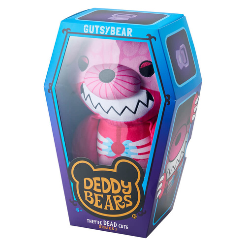 Deddy Bears Plush In Coffin LARGE 30cm GUTSYBEAR (Series 3) JAS-DB31205