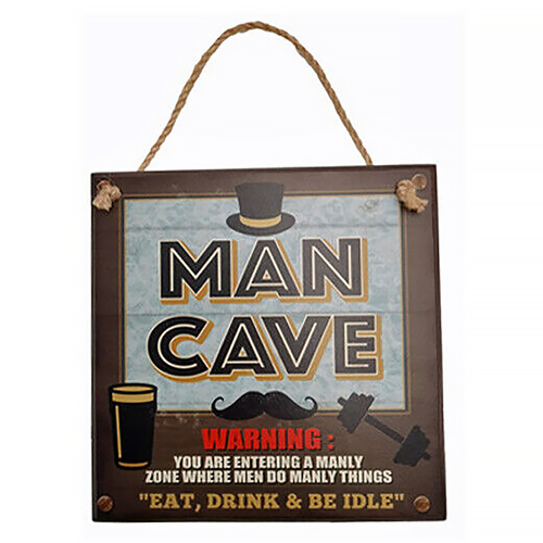 At Home Vintage Sign - Man Cave, Gift For Him, TSK Giftware AHS015