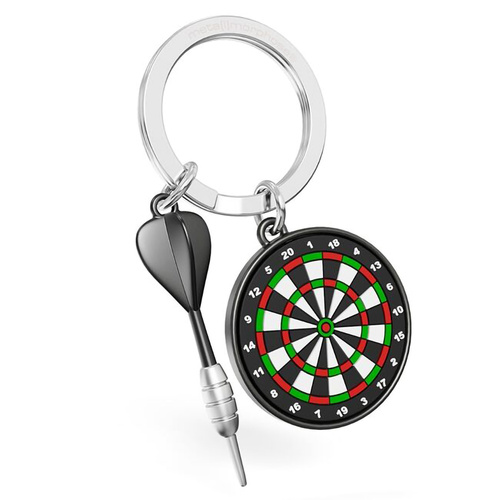 Metalmorphose Miniature 3D Metal Keychain - Bullseye Dartboard & Arrow, MTM383-01