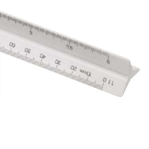 Linex Scale Ruler Triangular 322 Scale 1:100/200/250/300/400/500 