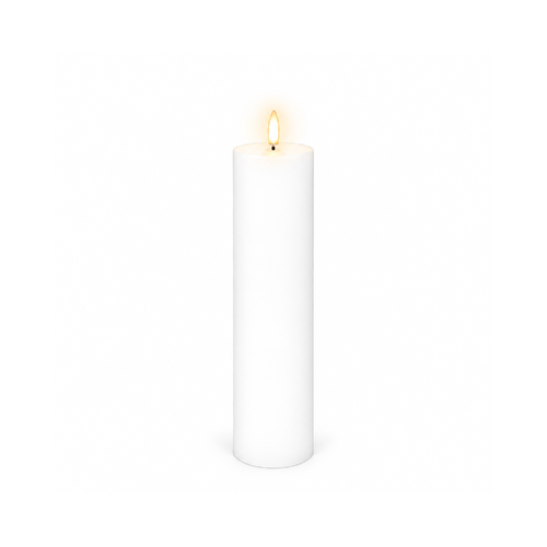 Uyuni Lighting Specialty Pillar Flameless Candle 5.8 x 22.2cm Nordic White NW06025