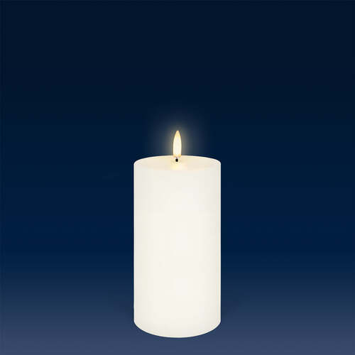 Uyuni Lighting Pillar Flameless Candle 7.8 x 15.2 cm - Classic Ivory IV-C78015