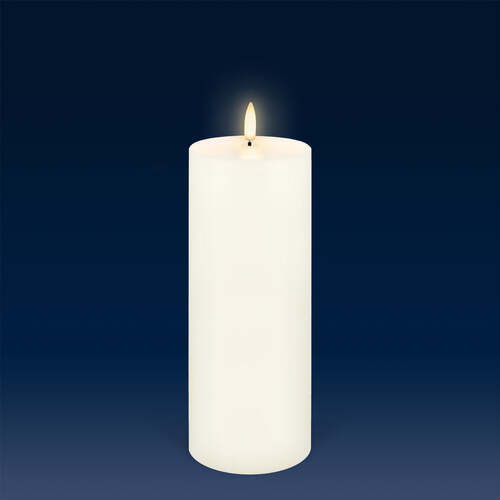 Uyuni Lighting Pillar Flameless Candle 7.8 x 20.3 cm - Classic Ivory IV-C78020