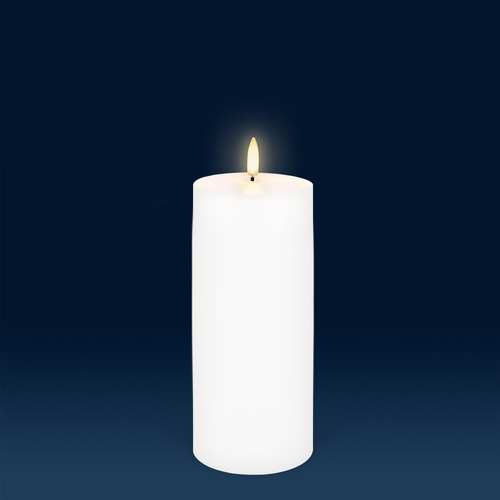 Uyuni Lighting Outdoor Flameless Candle 7.8x12.7cm - White Soft Touch WH78013