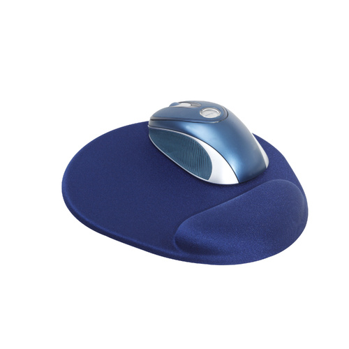 DAC MP127 Mouse Pad Blue with Gel Wrist Support, ACCO 0267590