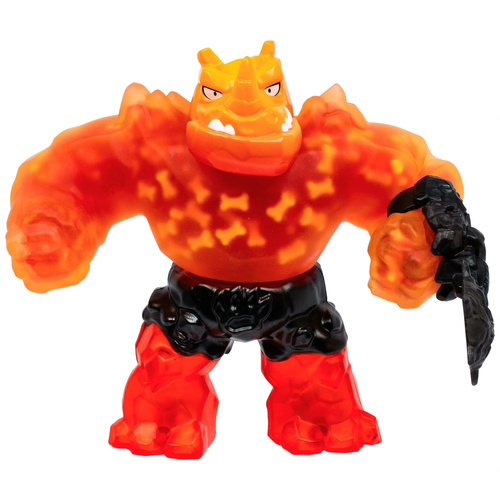 Heroes of Goo Jit Zu Meteor Madness Hero Pack S14 Stretchy Toy - Ultra Rare Lava Rhinostone, 43135