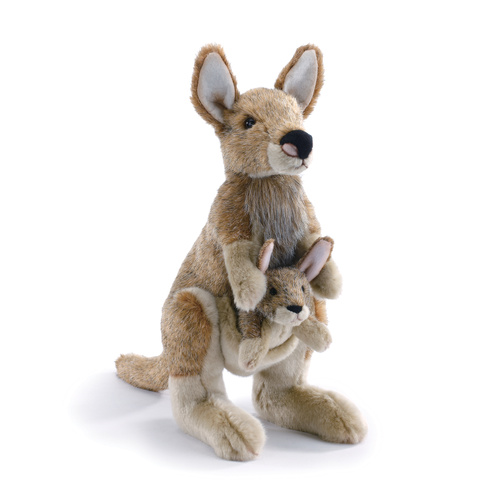 Demdaco Animalcraft Plush 28cm Kangaroo & Joey, 5004730342