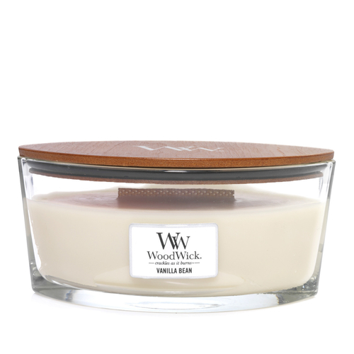 WoodWick Scented Candle Ellipse 453g Vanilla Bean, Splosh WW76112