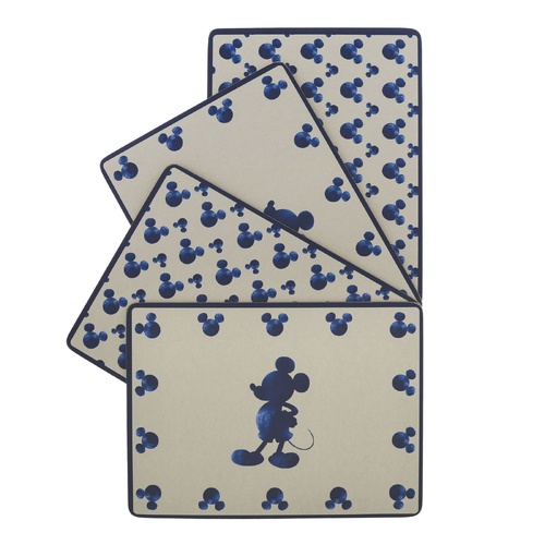 Disney Home Placemats 21x29cm Mickey Mono Set of 4, A30833