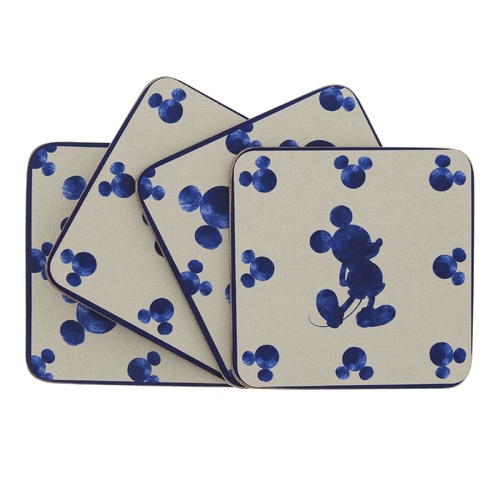 Disney Home Coasters 9.5cm Mickey Mono Set of 4, A30834