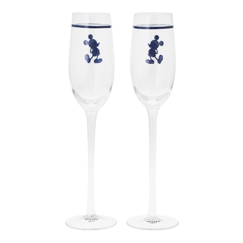 Disney Home Toasting Glasses 200mL Mickey Mono Set of 2, A30846
