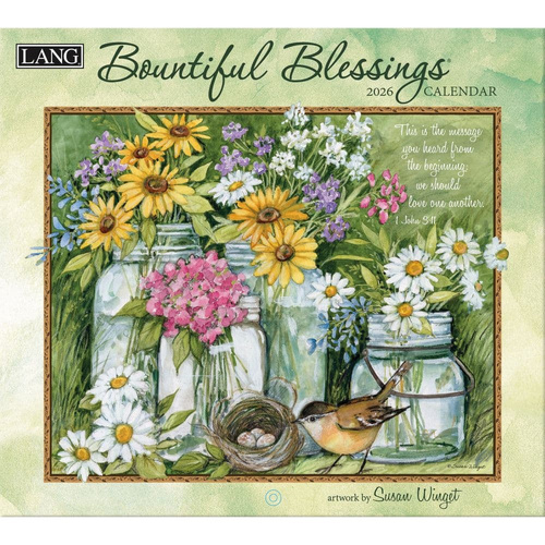 2026 Calendar LANG Bountiful Blessings by Susan Winget, Horizontal Wall 26991001897