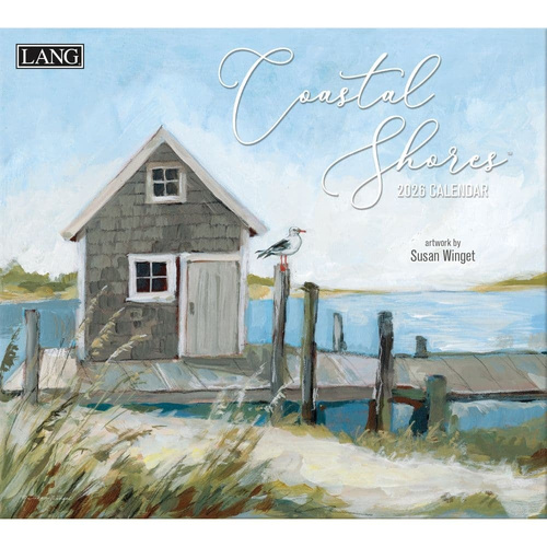 2026 Calendar LANG Coastal Shores by Susan Winget, Horizontal Wall 26991002023