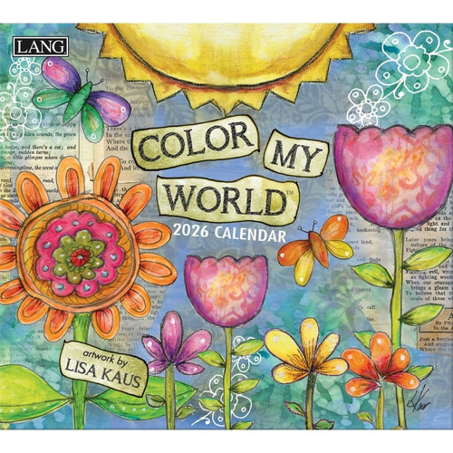 2026 Calendar LANG Color My World by Lisa Kaus, Horizontal Wall 26991001854