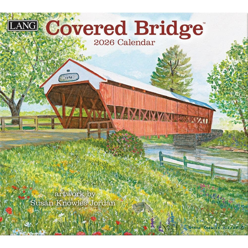 2026 Calendar LANG Covered Bridge by Susan Knowles Jordan, Horizontal Wall 26991001908