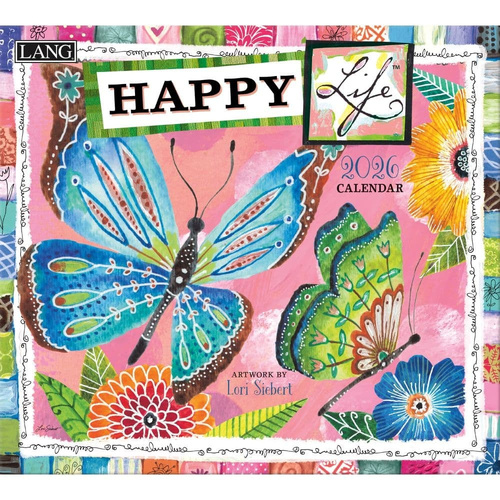 2026 Calendar LANG Happy Life by Lori Siebert, Horizontal Wall 26991001982