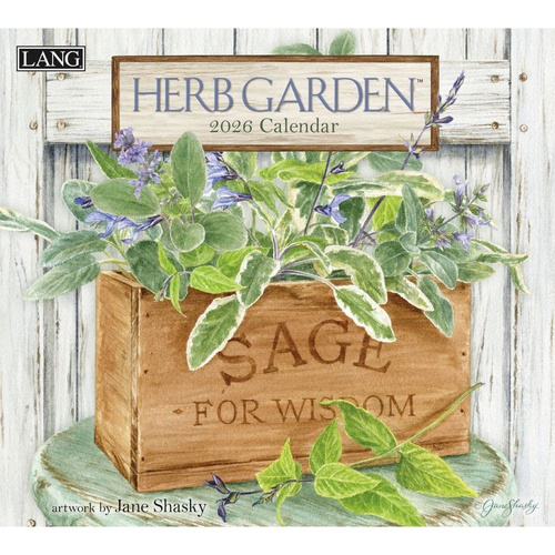 2026 Calendar LANG Herb Garden by Jane Shasky, Horizontal Wall 26991001914
