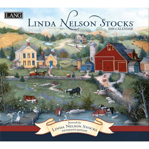 2026 Calendar LANG Linda Nelson Stocks 15th Edition, Horizontal Wall 26991001924