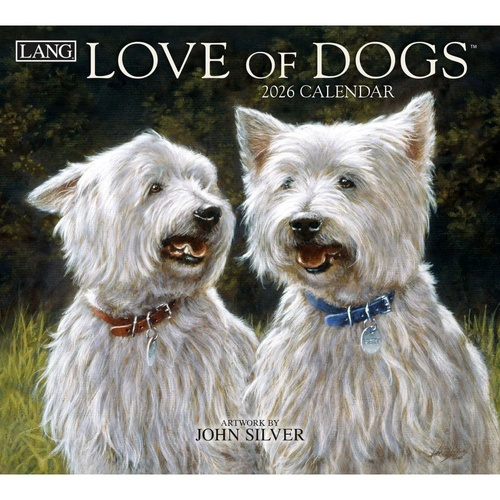 2026 Calendar LANG Love of Dogs by John Silver, Horizontal Wall 26991001927