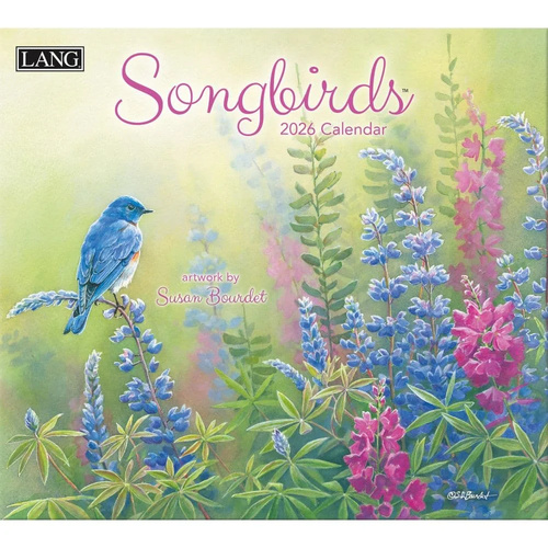 2026 Calendar LANG Songbirds by Susan Bourdet, Horizontal Wall 26991001880