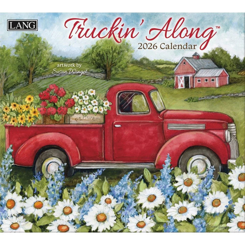 2026 Calendar LANG Truckin' Along by Susan Winget, Horizontal Wall 26991002010