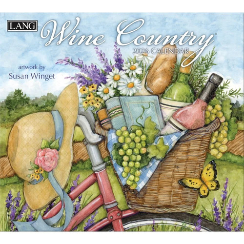 2026 Calendar LANG Wine Country by Susan Winget, Horizontal Wall 26991001885
