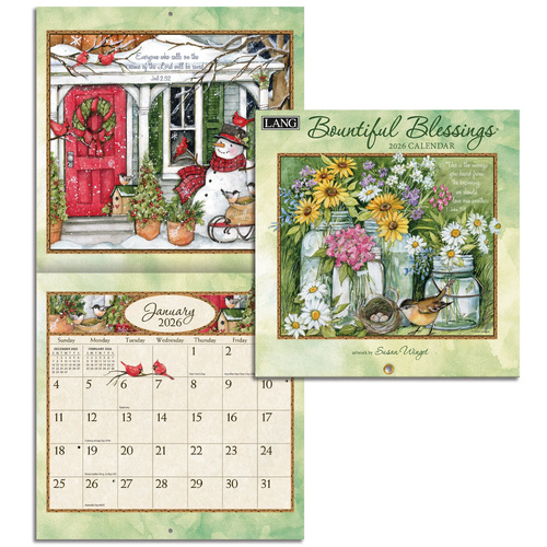 2026 Calendar LANG Bountiful Blessings by Susan Winget, Mini Wall 26991079267