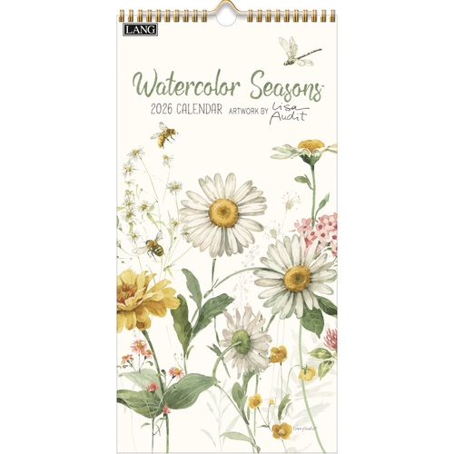2026 Calendar LANG Watercolor Seasons by Lisa Audit, Vertical Wall 26991079144