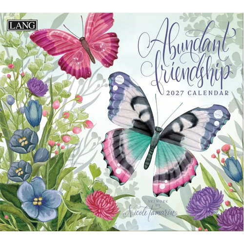 2027 Calendar LANG Abundant Friendship Horizontal Wall 27991002005