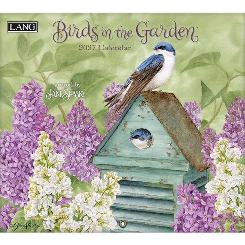 2027 Calendar LANG Birds In The Garden Horizontal Wall 27991001895