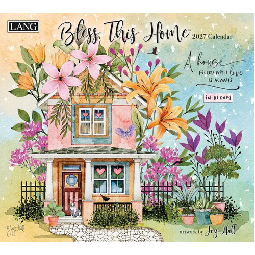 2027 Calendar LANG Bless This Home Horizontal Wall 27991002037