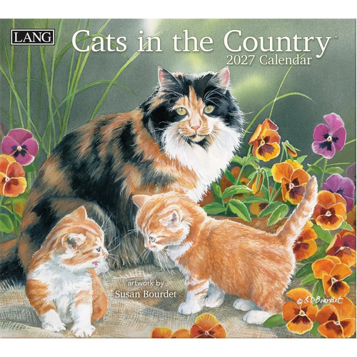 2027 Calendar LANG Cats In The Country Horizontal Wall 27991001899