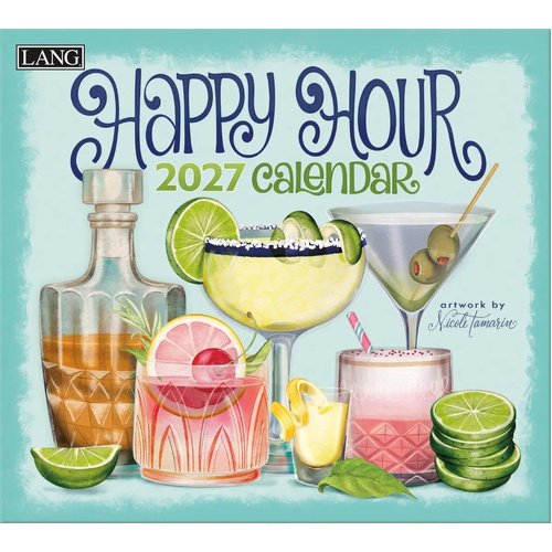 2027 Calendar LANG Happy Hour Horizontal Wall 27991002040