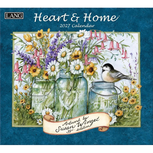 2027 Calendar LANG Heart & Home Horizontal Wall 27991001913