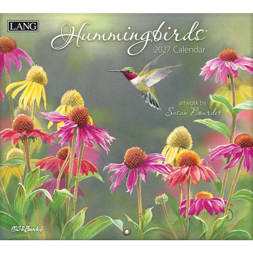 2027 Calendar LANG Hummingbirds Horizontal Wall 27991001918