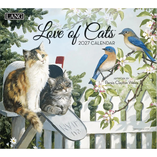 2027 Calendar LANG Love of Cats Horizontal Wall 27991001926