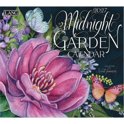 2027 Calendar LANG Midnight Garden Horizontal Wall 27991002034