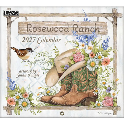 2027 Calendar LANG Rosewood Ranch Horizontal Wall 27991002038